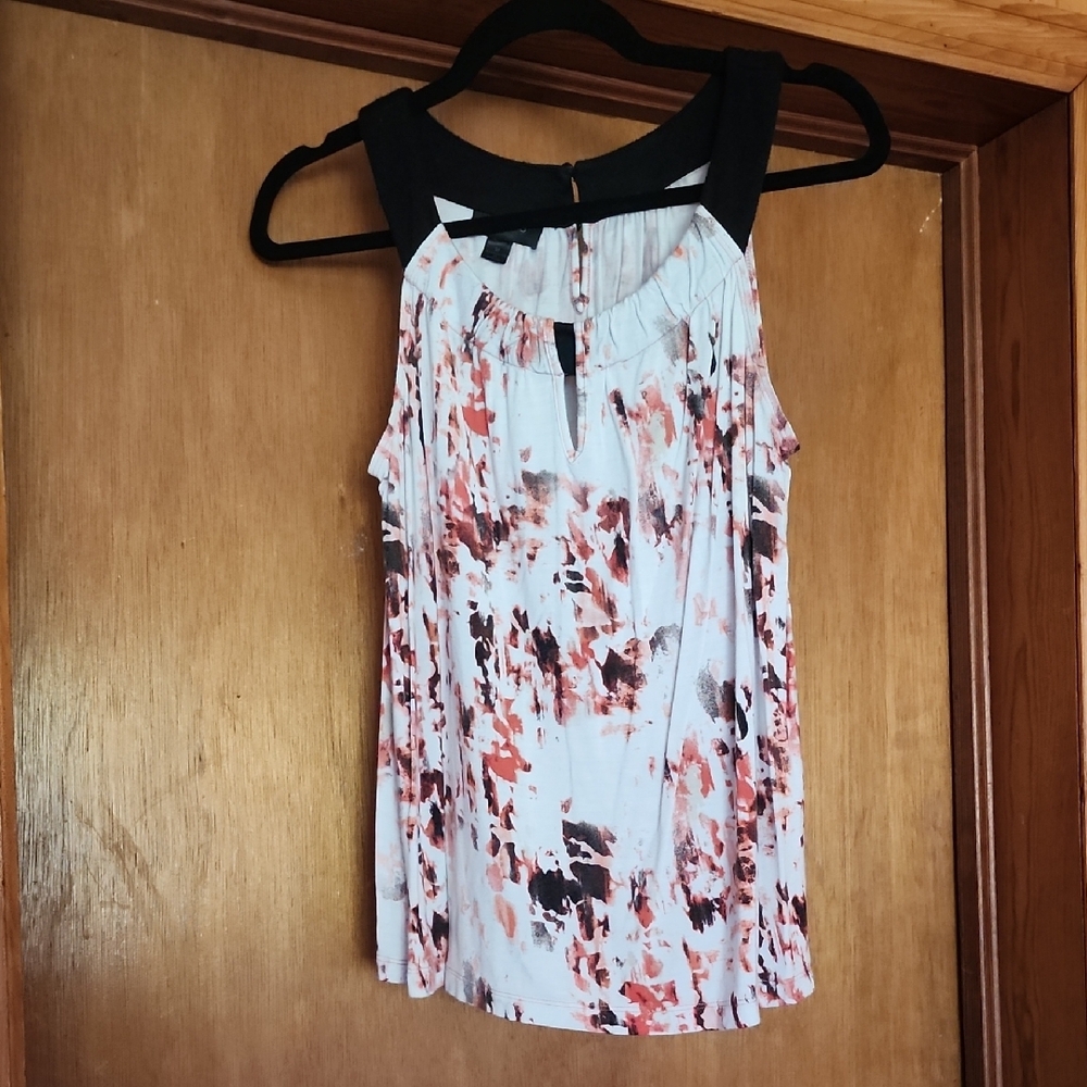 Women's Sleeveless Abstract Print Top